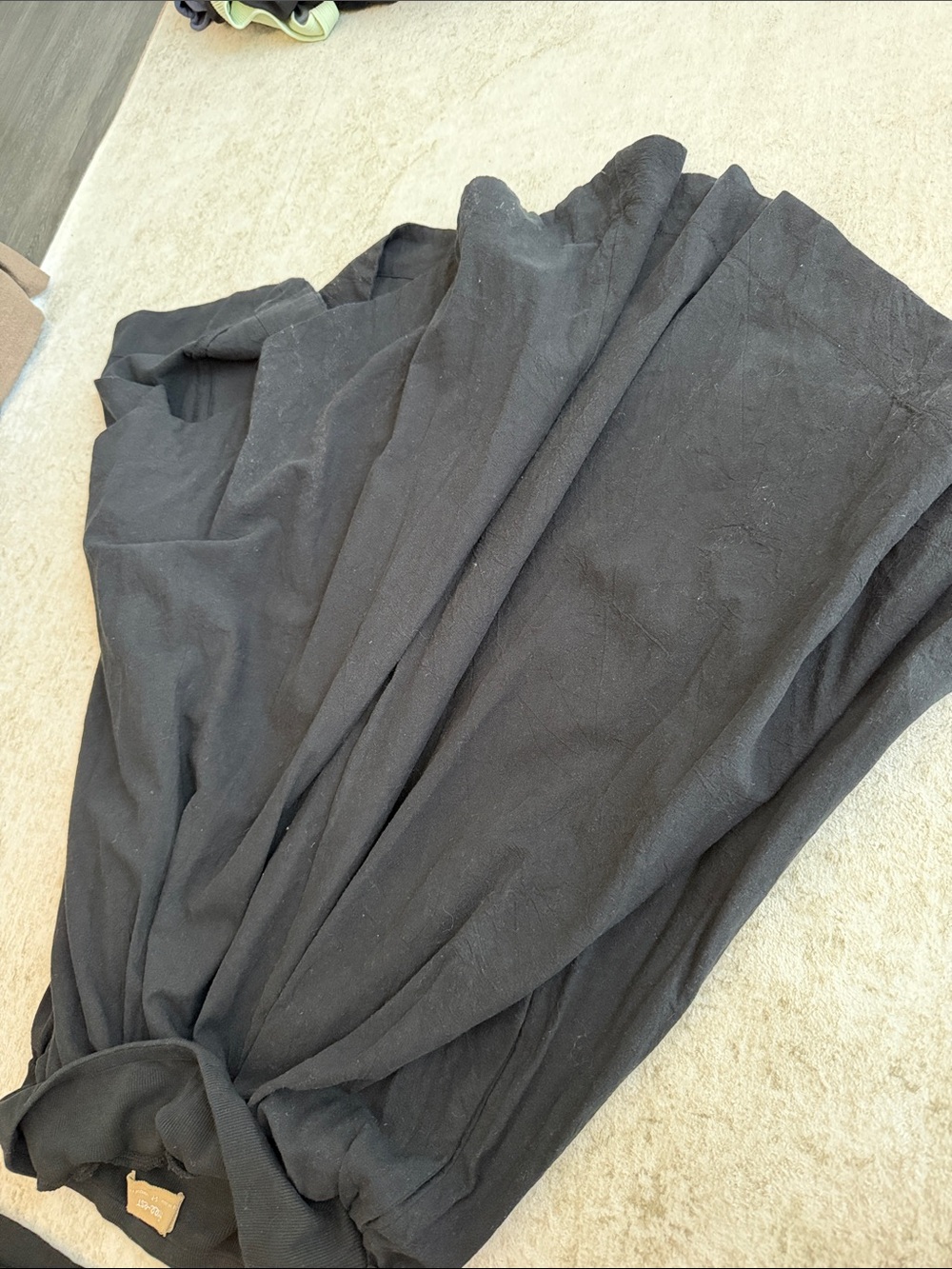 Free People Black Asymmetrical Midi Skirt And Top Set - Picture 5 of 5